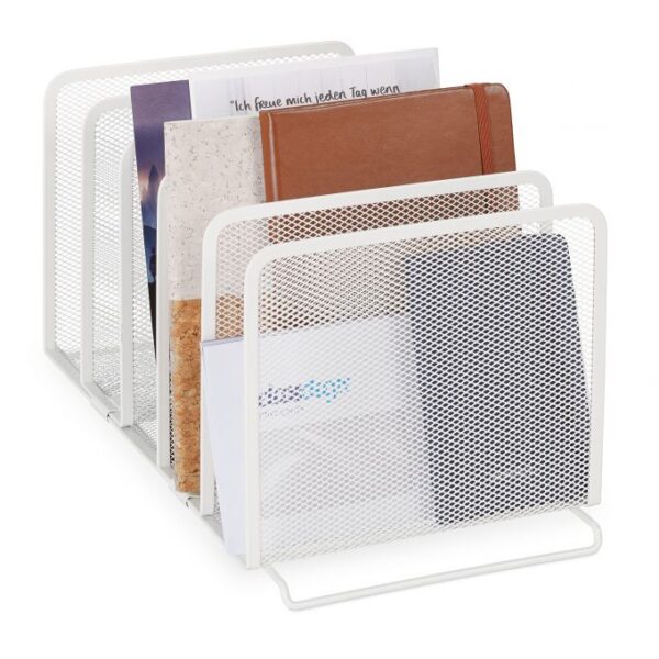 Dokumentų stovas 19x20,5x37,5 cm., baltos spalvos