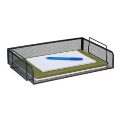 Popieriaus padėklas 8,5x36x25 cm., juodas spalvos