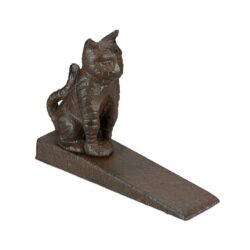 Durų atrama "Katė", rudos spalvos