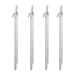 Rinkinys iš 4 palapiniės kuoliukų 30x2,5x2cm., sidabrinės spalvos
