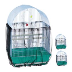 Rinkinys iš 3 tinklelių paukščių narvams, juodos spalvos