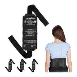 Rinkinys iš 4 šaldymo elementai 15x38x1cm., juodos/baltos spalvos