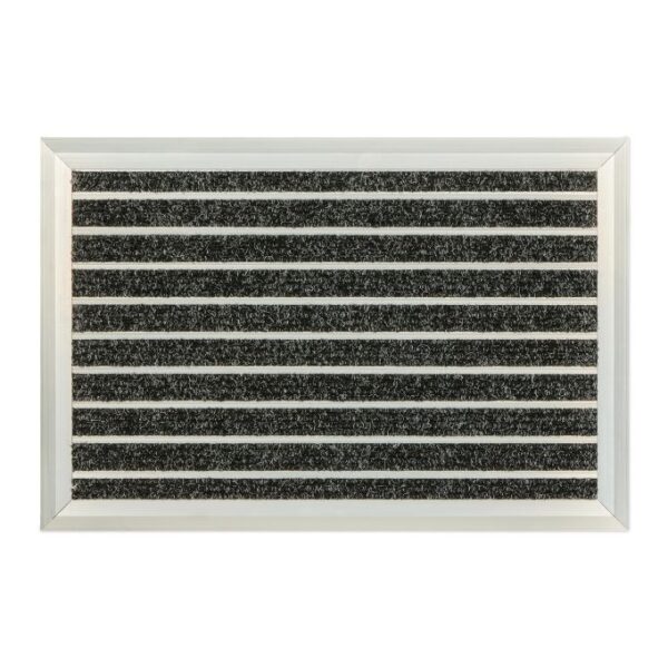 Plieno durų kilimėlis 60x40 cm., sidabrinės/judoos spalvos