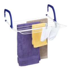 Pakabinama skalbinių džiovykla 15,5x51x73cm., baltos/tamsiai mėlynos spalvos