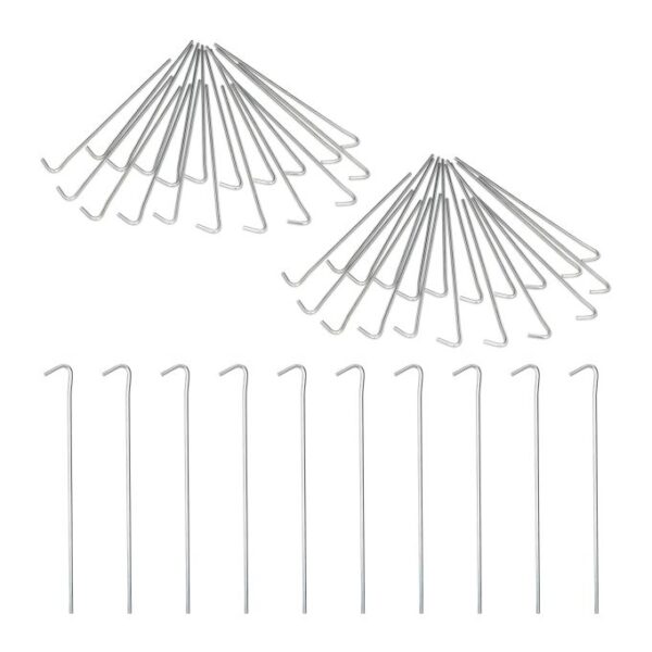 10046017_0_1_20fb34f8466276be45ec5137f80f7dbb.jpg Rinkinys iš 50 palapiniės kuoliukų 22x2x0,3cm., sidabrinės spalvos