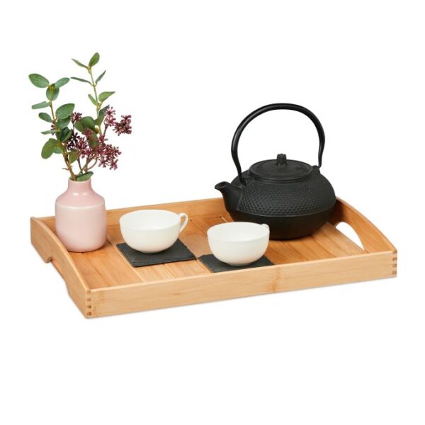 Padėklas 6x48x33cm., šviesiai rudos spalvos