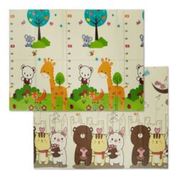 Dvipusis kilimėlis 1x195x146cm., baltos/oranžinės/žalios spalvos