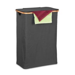 Skalbinių krepšelis 75x54x34cm, 105L., juodos/šviesiai rudos spalvos