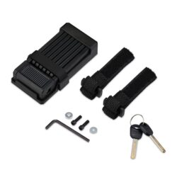 Dviračio spyna su raktu 65cm., juodos spalvos