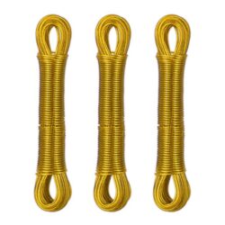 Rinkynis iš 3 skalbinių virvių 20m., geltonos spalvos