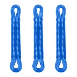 Rinkynis iš 3 skalbinių virvių 20m., mėlynos spalvos