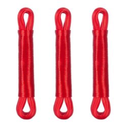Rinkynis iš 3 skalbinių virvių 20m., raudonos spalvos