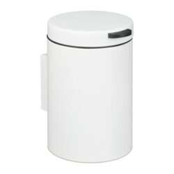 Šiukšliadėžė 27x20,5x27cm, 5L., juodos/baltos spalvos