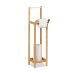 Tualetinio popieriaus laikiklis 72x17,5x24cm., šviesiai rudos/baltos spalvos