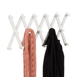 Sieninė kabykla 40x7,5x182,5cm., baltos spalvos