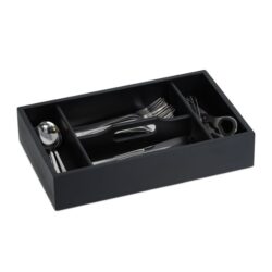 Stalo įrankių padėklas 7x37x23cm., juodos spalvos