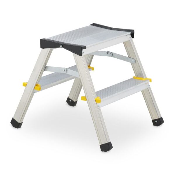 Buitinės kopečios 37,5x38,5x48cm., sidabrinės/juodos/geltonos spalvos