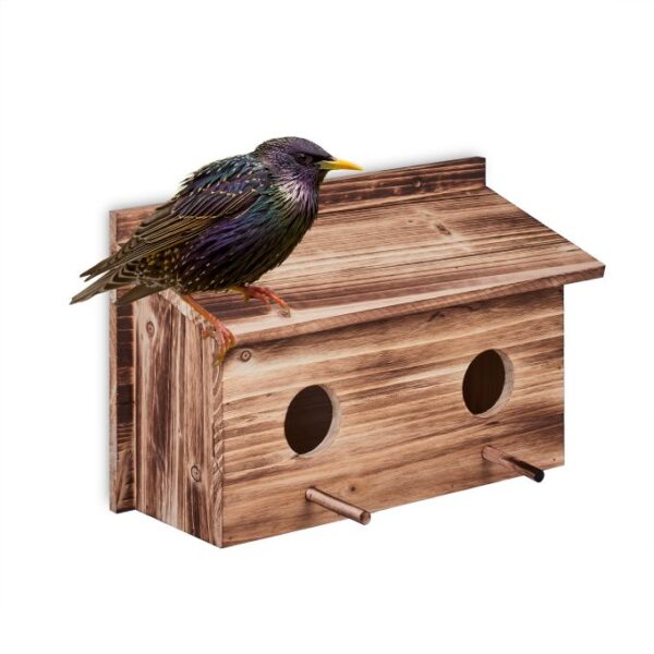 Paukščių inkilas 22x35x18cm., šviesiai rudos spalvos