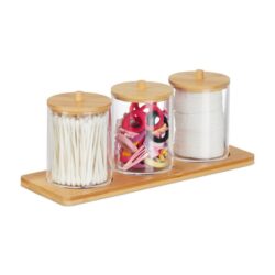 Makiažo organizatorius 11x27x9,5cm., šviesiai rudos spalvos