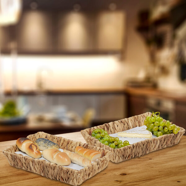 Desk of free space and kitchen interior