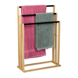 Rankšluosčių stovas 82x55x24cm., šviesiai rudos/juodos spalvos