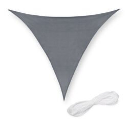 Trikampinis tentas nuo saulės 400x400x400cm., tamsiai pilkos spalvos