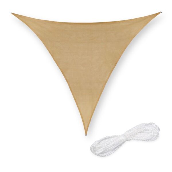 Trikampinis tentas nuo saulės 300x300x300cm., smėlio spalvos