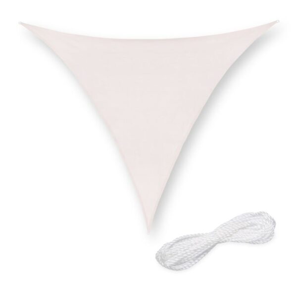 Trikampinis tentas nuo saulės 300x300x300cm., baltos spalvos