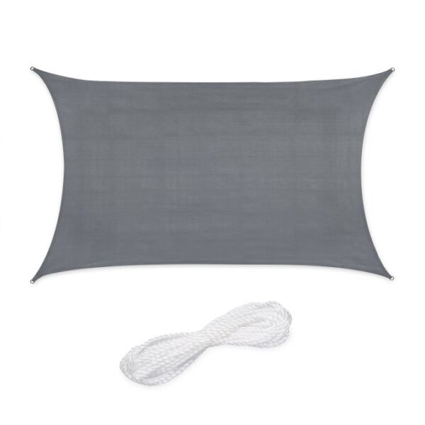 Stačiakampis tentas nuo saulės 300x200cm., tamsiai pilkos spalvos