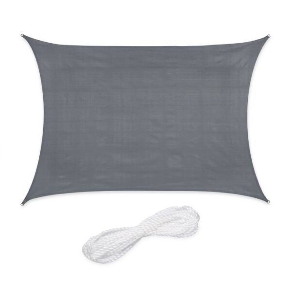 Stačiakampis tentas nuo saulės 400x200cm., tamsiai pilkos spalvos