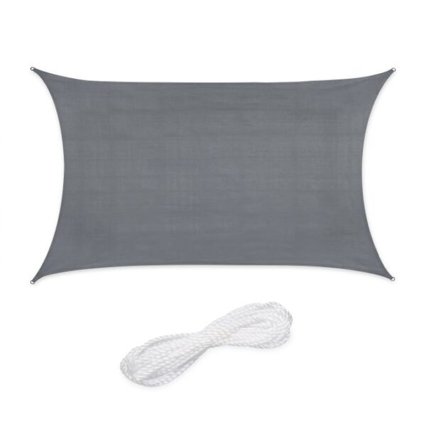 Stačiakampis tentas nuo saulės 400x300cm., tamsiai pilkos spalvos