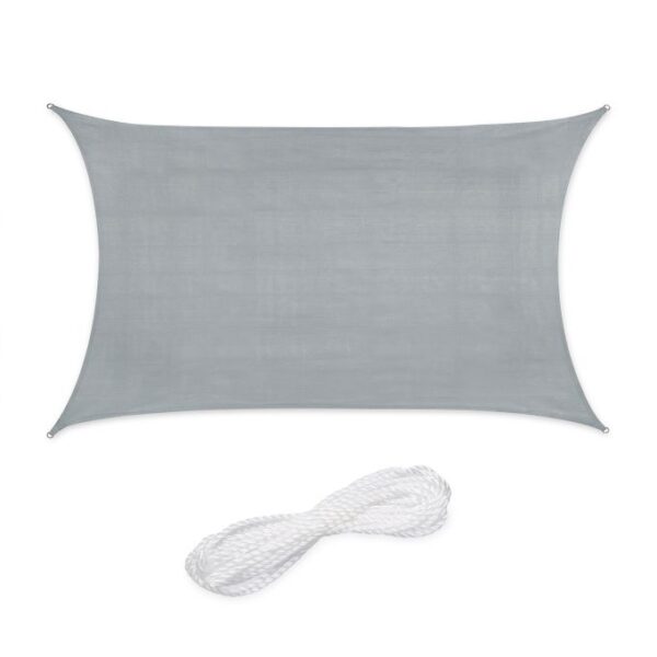 Stačiakampis tentas nuo saulės 300x200cm., pilkos spalvos