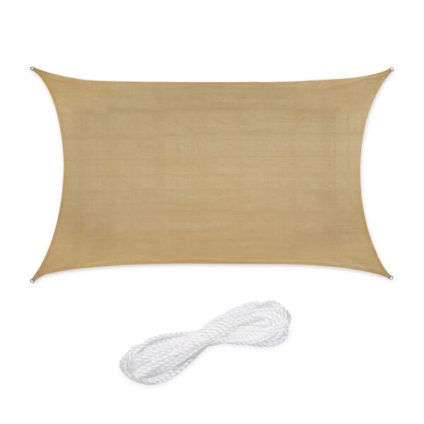 Stačiakampis tentas nuo saulės 300x200cm., smėlio spalvos