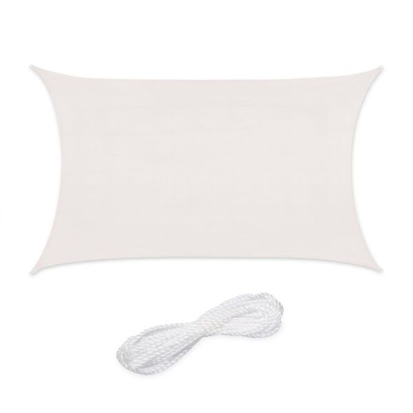 Stačiakampis tentas nuo saulės 300x200cm., baltos spalvos