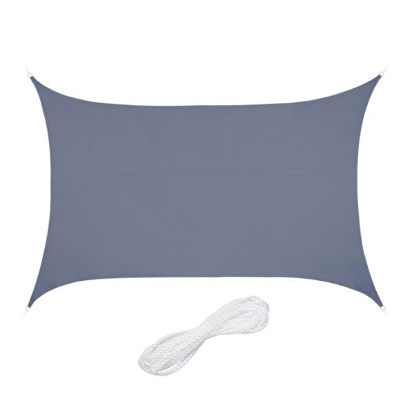 Stačiakampis tentas nuo saulės 400x300cm., tamsiai pilkos spalvos