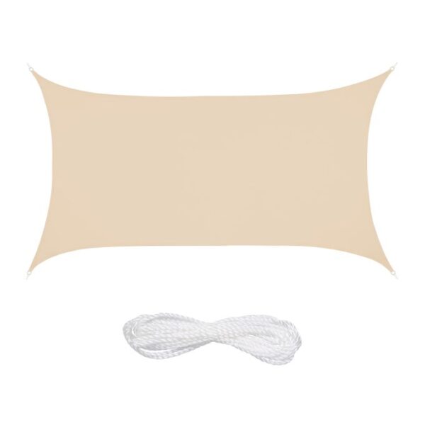 Stačiakampis tentas nuo saulės 400x300cm., smėlio spalvos