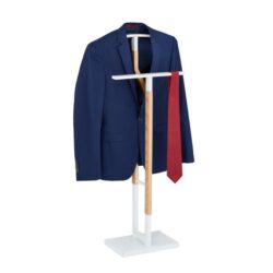 Drabužių kabykla 106,5x47x20cm., šviesiai rudos/baltos spalvos