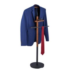 Drabužių kabykla 116x47x28cm., juodos/rudos spalvos