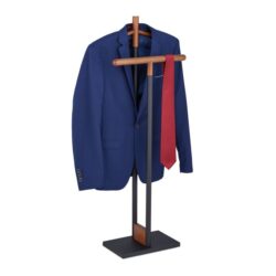 Drabužių kabykla 112x47x20cm., juodos/rudos spalvos