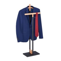 Drabužių kabykla 112x47x20cm., juodos/šviesiai rudos spalvos