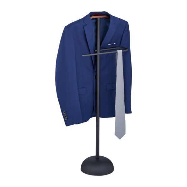 Drabužių kabykla 110x45x24cm., juodos/rudos spalvos