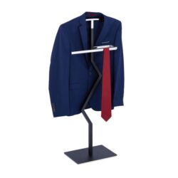 Drabužių kabykla 105x45,5x24cm., juodos/sidabrinės spalvos