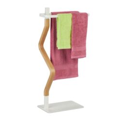 Rankšluosčių stovas 78x40x20cm., šviesiai rudos/baltos spalvos