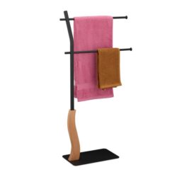 Rankšluosčių stovas 92,5x47x20cm., šviesiai rudos/juodos spalvos