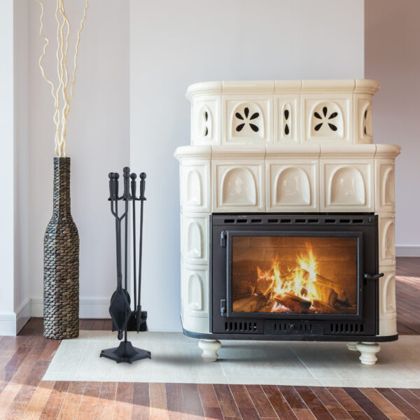 Fireplace in family room