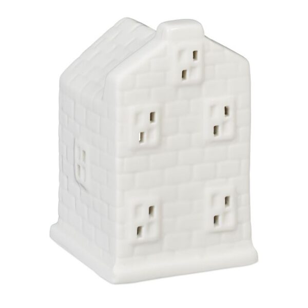 Žvakės žvakidė "Namas" 11x7x6,5cm., baltos spalvos