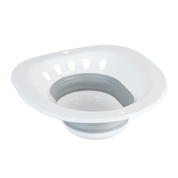 Unitazo dangtis 12x36x39cm., pilkos/baltos spalvos