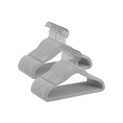 Drabužių pakabos 50vnt., pilkos/sidabrinės spalvos