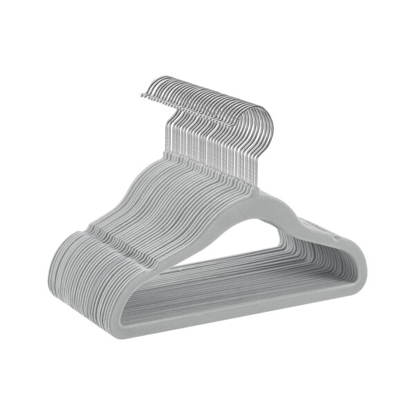 Drabužių pakabos 30vnt., pilkos spalvos