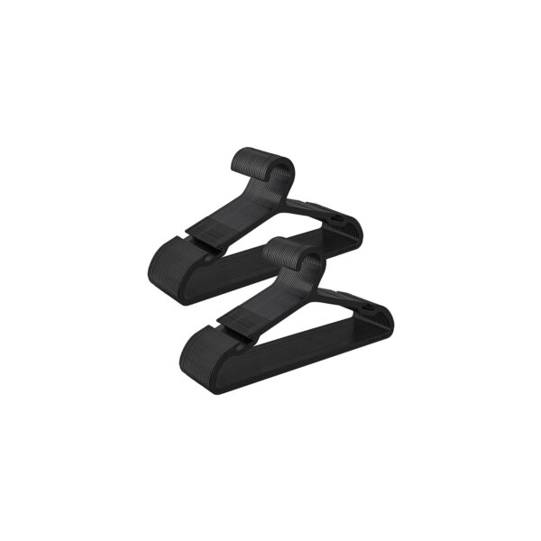 CRP010B01-1.jpg Drabužių pakabos 50vnt., juodos spalvos